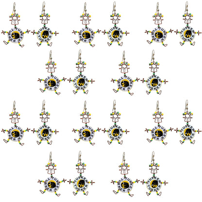 Set of 10 Dancing Tusker Dangle Earrings    Home Decor Supply | Online Retail | ShoreShopper.com