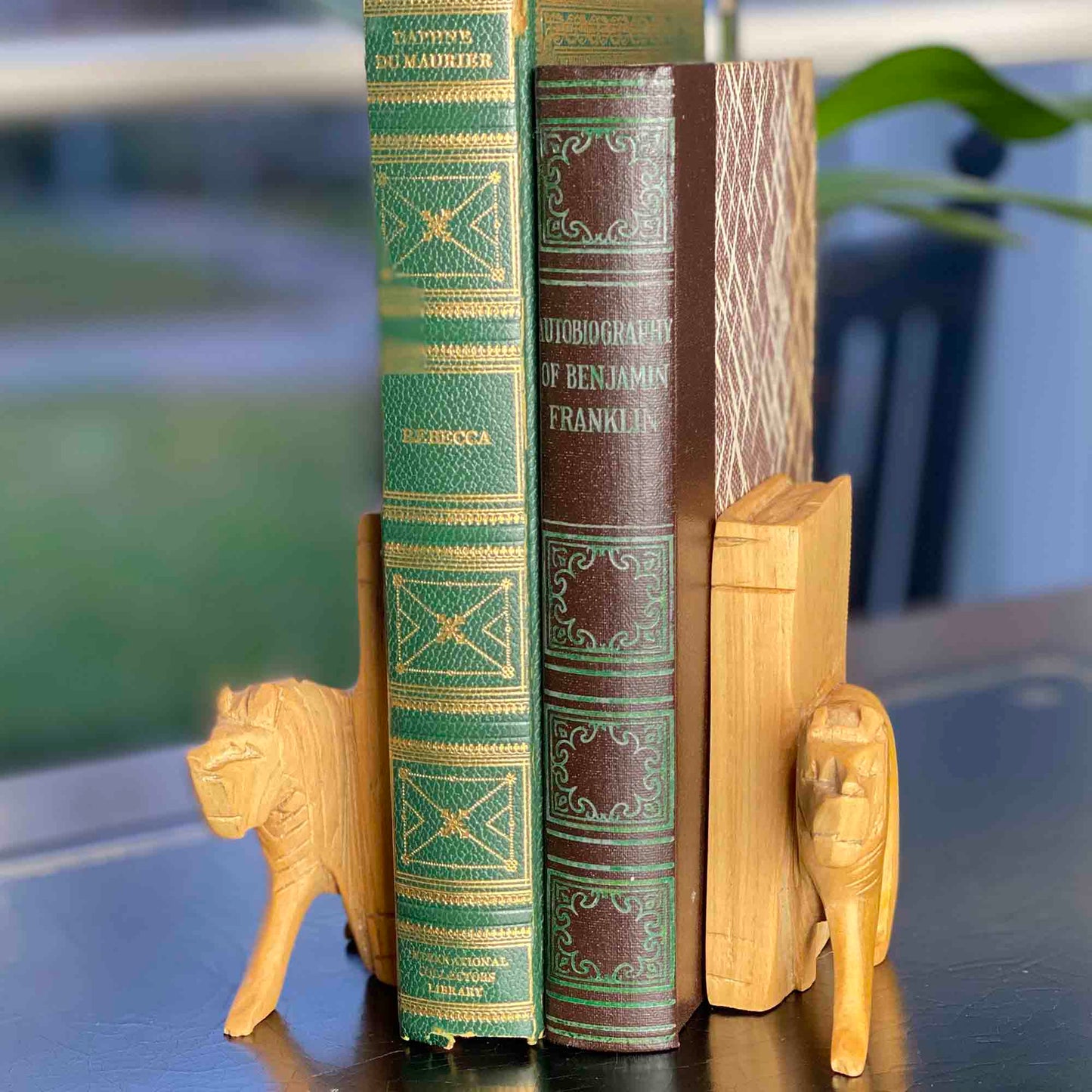 Carved Wood Lion Book Ends, Set of 2    Home Decor Supply | Online Retail | ShoreShopper.com