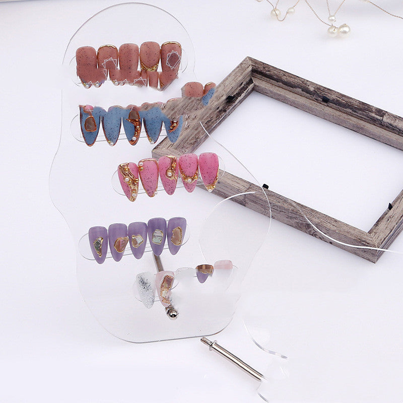 Printed Rose Nail Art Work Nail Piece Display Board    Home Decor Supply | Online Retail | ShoreShopper.com
