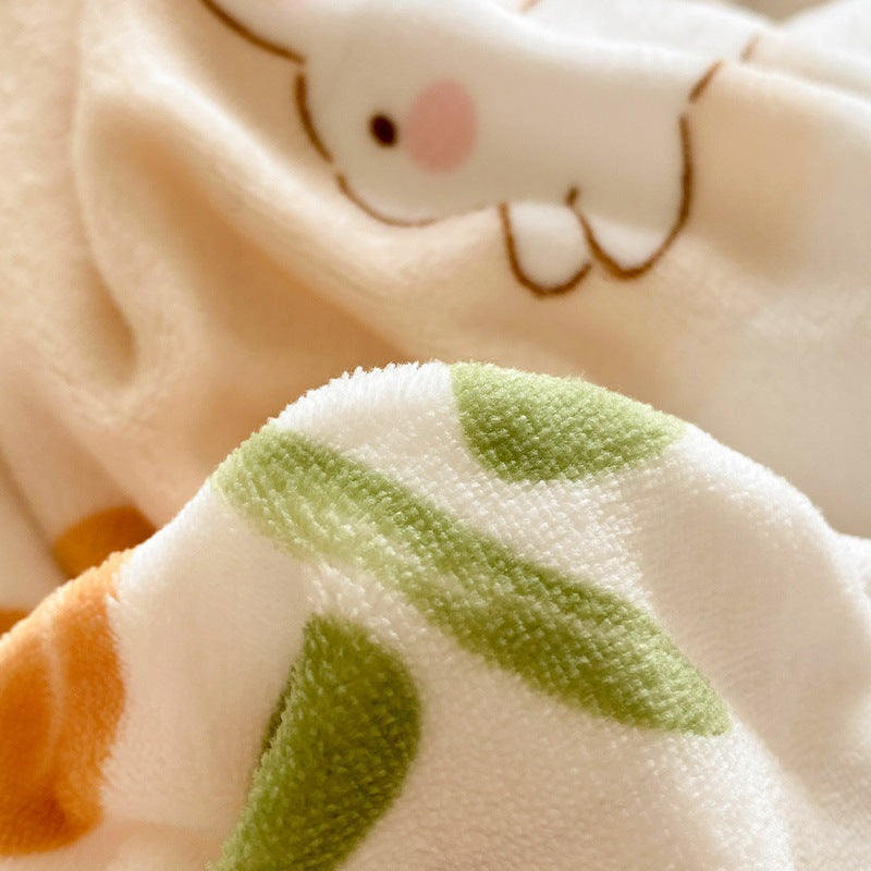 Winter Thickening Milk Fiber Bed Four-piece Coral Velvet Quilt Cover Flange Double-sided Bed Sheet Three-piece Bedding    Home Decor Supply | Online Retail | ShoreShopper.com
