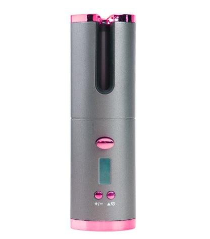 Rechargeable Automatic Hair Curler Women Portable Hair Curling Iron LCD Display Ceramic Curly Rotating Curling Wave Styer - ShoreCo.Shop