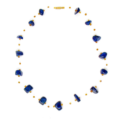 Floating Stone & Maasai Bead Necklace, Navy    Home Decor Supply | Online Retail | ShoreShopper.com