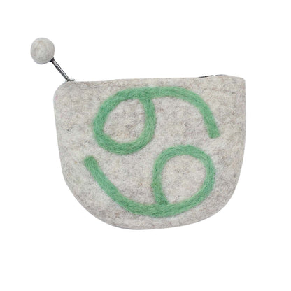 Felt Cancer Zodiac Coin Purse - Global Groove    Home Decor Supply | Online Retail | ShoreShopper.com