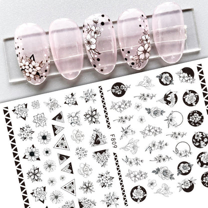 New Flower Nail Art Decal Plain Hand Painted    Home Decor Supply | Online Retail | ShoreShopper.com
