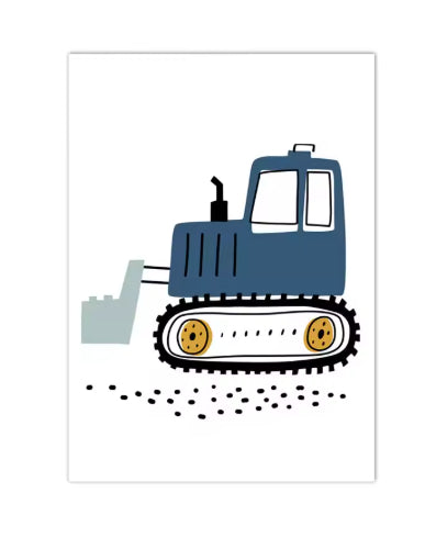 Excavator Canvas Art Poster Decoration Painting    Home Decor Supply | Online Retail | ShoreShopper.com