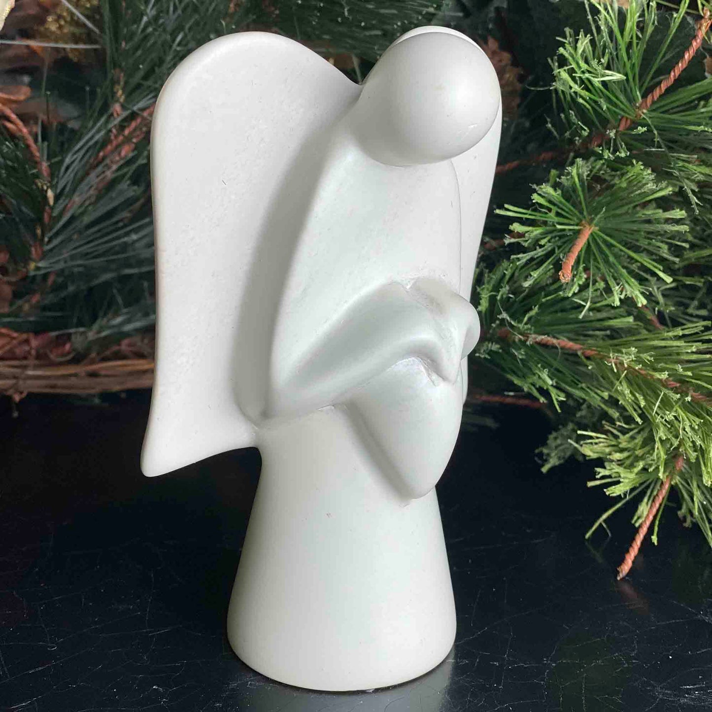 Angel Soapstone Sculpture Holding Heart    Home Decor Supply | Online Retail | ShoreShopper.com