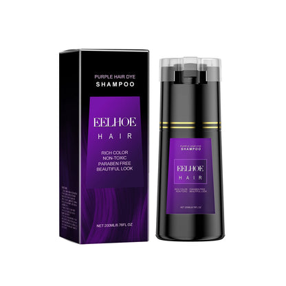 EELHOE Multi Color Hair Dyeing Shampoo Natural Non-irritating Nourish Scalp Easy Coloring Lasting Effect Smoothing Hair Dyeing - ShoreCo.Shop