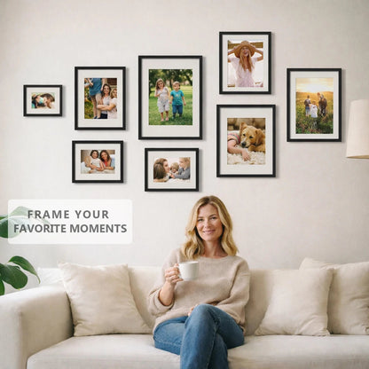 3pcs 30x40 50x70cm Picture Frames Aluminum Modern Photo Frame Black With Mat For Wall Art Mounting Canvas Print Home Decor    Home Decor Supply | Online Retail | ShoreShopper.com