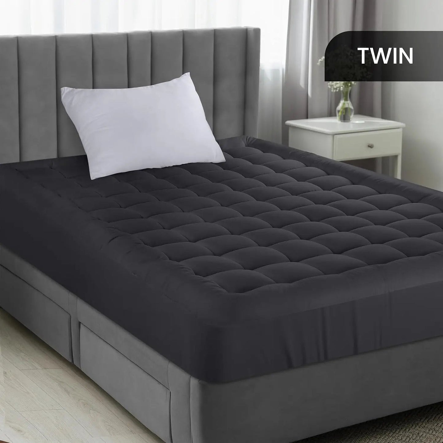 Ultra Soft Queen Size Mattress Topper - Viscose Made from Bamboo Pillow Top Mattress Pad for Back Pain Relief - Naturally Coolin    Home Decor Supply | Online Retail | ShoreShopper.com