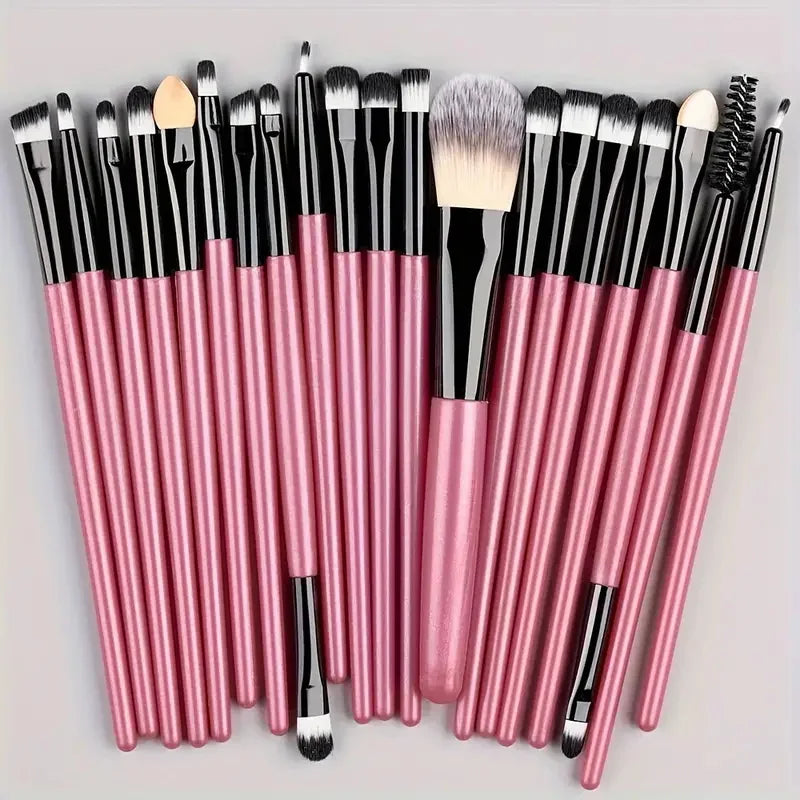 20Pcs Makeup Brush Set Eyeliner Brush Blending Brush Makeup Brushes for Cheeks Eye Cosmetic Foundation Brush Make Up Brushes Set - ShoreCo.Shop