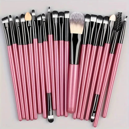 20Pcs Makeup Brush Set Eyeliner Brush Blending Brush Makeup Brushes for Cheeks Eye Cosmetic Foundation Brush Make Up Brushes Set - ShoreCo.Shop