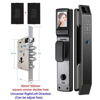 3D Face Recognition Unlock Digital Door Lock With Camera FIngerprint Password Unlock Keyless Electronic Door Lock - ShoreCo.Shop