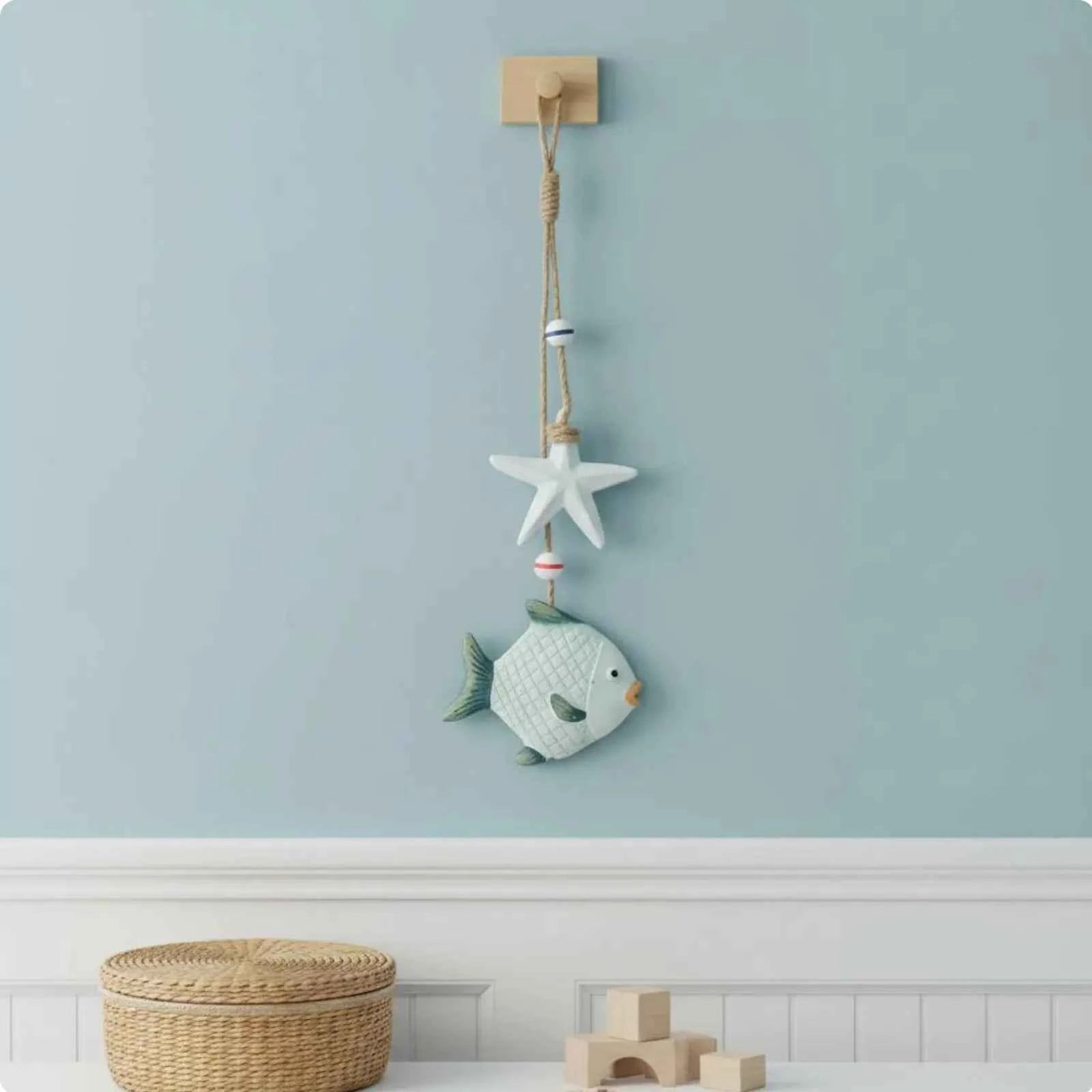Marine Decor Wooden Marine Creatures Handmade Wall Hanging Art Ocean Theme Rustic Wall Art Unique Coastal Touch for Home Room
