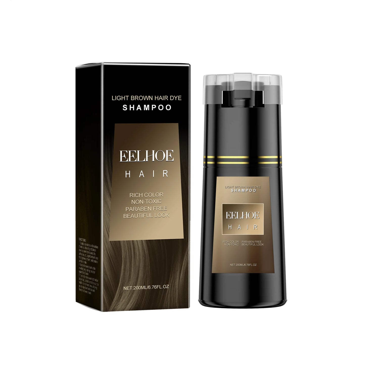 EELHOE Multi Color Hair Dyeing Shampoo Natural Non-irritating Nourish Scalp Easy Coloring Lasting Effect Smoothing Hair Dyeing - ShoreCo.Shop