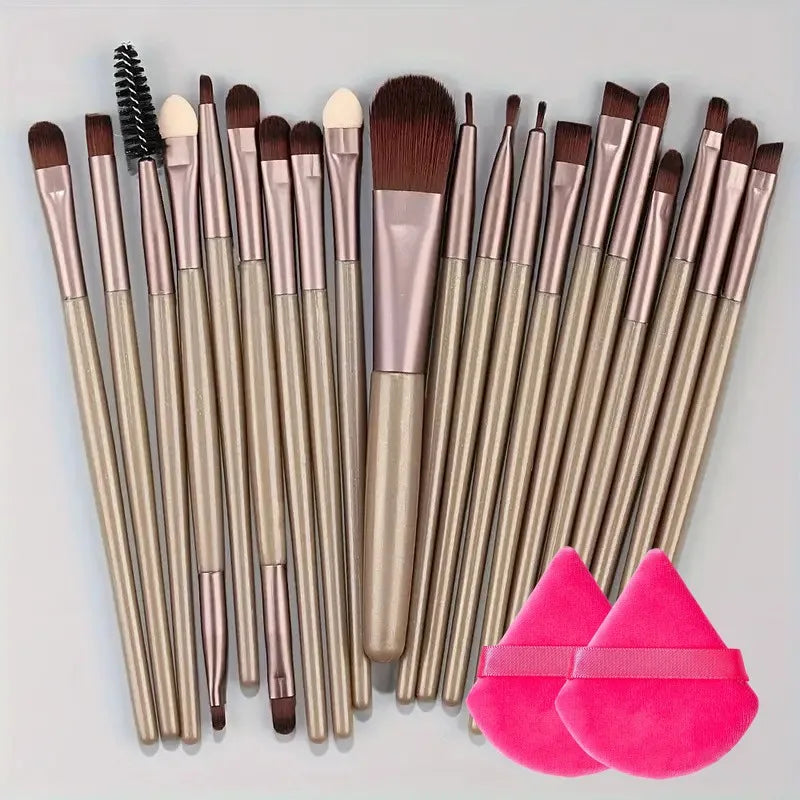 20Pcs Makeup Brush Set Eyeliner Brush Blending Brush Makeup Brushes for Cheeks Eye Cosmetic Foundation Brush Make Up Brushes Set - ShoreCo.Shop