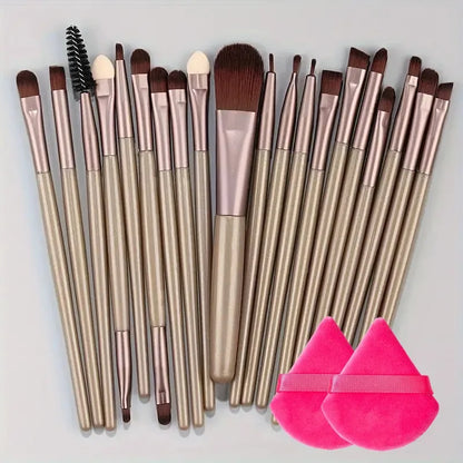 20Pcs Makeup Brush Set Eyeliner Brush Blending Brush Makeup Brushes for Cheeks Eye Cosmetic Foundation Brush Make Up Brushes Set - ShoreCo.Shop