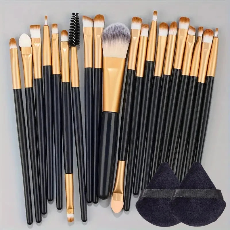 20Pcs Makeup Brush Set Eyeliner Brush Blending Brush Makeup Brushes for Cheeks Eye Cosmetic Foundation Brush Make Up Brushes Set - ShoreCo.Shop