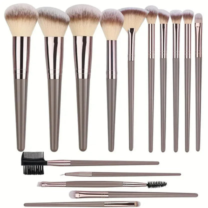 3-20Pcs Premium Makeup Brushes Set Soft Fluffy Beauty Cosmetic Foundation Makeup Brush Eyeshadow Blush Kabuki Make Up Tools - ShoreCo.Shop