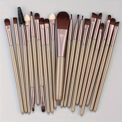 20Pcs Makeup Brush Set Eyeliner Brush Blending Brush Makeup Brushes for Cheeks Eye Cosmetic Foundation Brush Make Up Brushes Set - ShoreCo.Shop