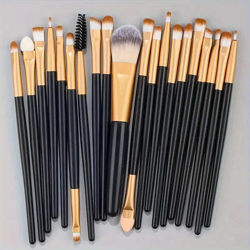 20Pcs Makeup Brush Set Eyeliner Brush Blending Brush Makeup Brushes for Cheeks Eye Cosmetic Foundation Brush Make Up Brushes Set - ShoreCo.Shop