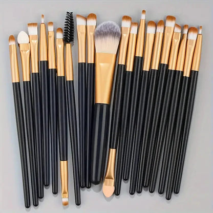 20Pcs Makeup Brush Set Eyeliner Brush Blending Brush Makeup Brushes for Cheeks Eye Cosmetic Foundation Brush Make Up Brushes Set - ShoreCo.Shop
