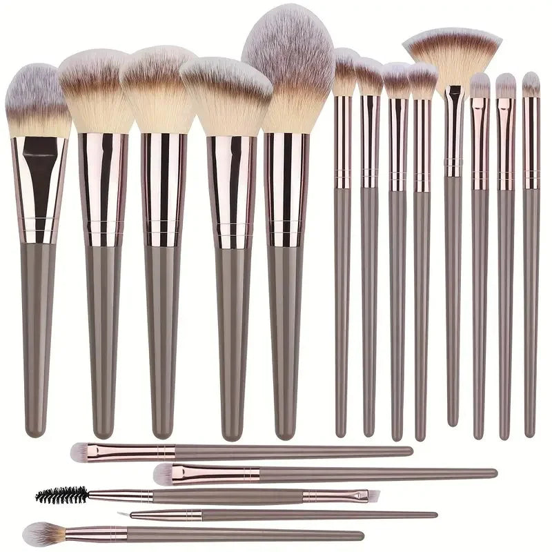3-20Pcs Premium Makeup Brushes Set Soft Fluffy Beauty Cosmetic Foundation Makeup Brush Eyeshadow Blush Kabuki Make Up Tools - ShoreCo.Shop