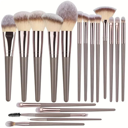 3-20Pcs Premium Makeup Brushes Set Soft Fluffy Beauty Cosmetic Foundation Makeup Brush Eyeshadow Blush Kabuki Make Up Tools - ShoreCo.Shop