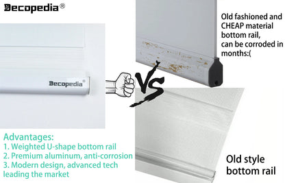 Decopedia Custom Made Zebra Blinds for Windows Motorized Roller Blinds Blackout Day and Night Window Blinds for Sliding Door - ShoreCo.Shop