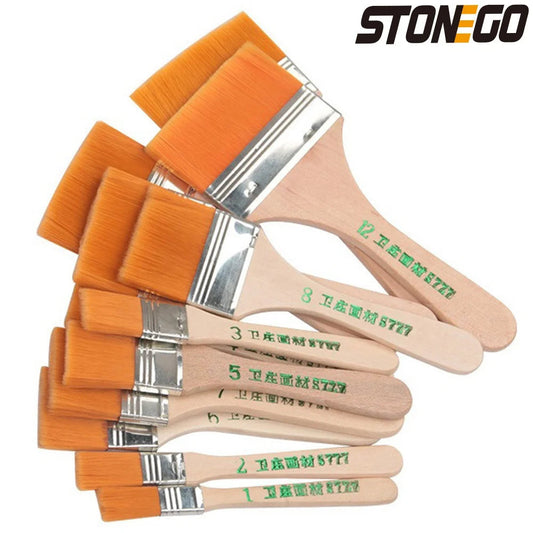 12pcs/set Memory Nylon Paint Brushes Set for Acrylic Oil Drawing Watercolor Wooden Painting Brush Tools Art Supplies    Home Decor Supply | Online Retail | ShoreShopper.com