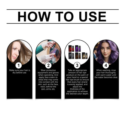 EELHOE Multi Color Hair Dyeing Shampoo Natural Non-irritating Nourish Scalp Easy Coloring Lasting Effect Smoothing Hair Dyeing - ShoreCo.Shop