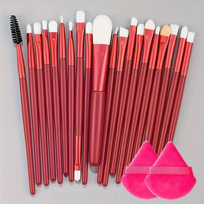 20Pcs Makeup Brush Set Eyeliner Brush Blending Brush Makeup Brushes for Cheeks Eye Cosmetic Foundation Brush Make Up Brushes Set - ShoreCo.Shop