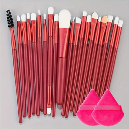 20Pcs Makeup Brush Set Eyeliner Brush Blending Brush Makeup Brushes for Cheeks Eye Cosmetic Foundation Brush Make Up Brushes Set - ShoreCo.Shop