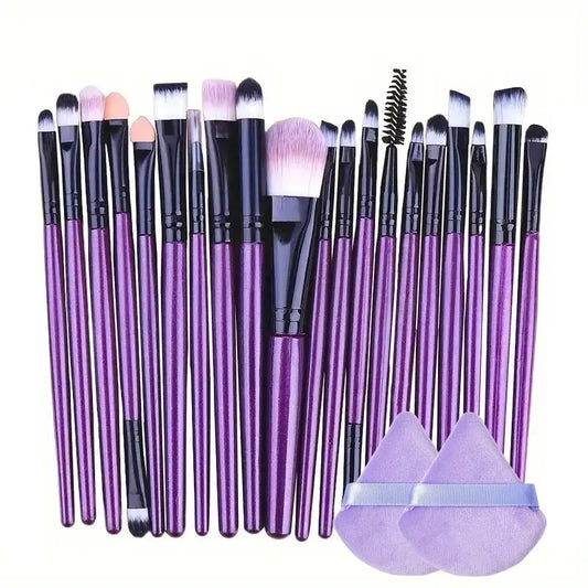 20Pcs Makeup Brush Set Eyeliner Brush Blending Brush Makeup Brushes for Cheeks Eye Cosmetic Foundation Brush Make Up Brushes Set - ShoreCo.Shop