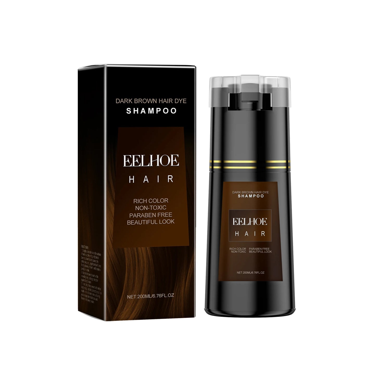 EELHOE Multi Color Hair Dyeing Shampoo Natural Non-irritating Nourish Scalp Easy Coloring Lasting Effect Smoothing Hair Dyeing - ShoreCo.Shop