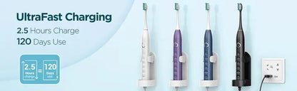 Rtauys S5 Upgraded Sonic Electric Toothbrush for Adults and Kids Ages 12+ with 8 Brush Heads, IPX7 Travel Toothbrush with Case, - ShoreCo.Shop