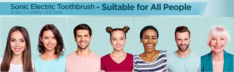Rtauys S5 Upgraded Sonic Electric Toothbrush for Adults and Kids Ages 12+ with 8 Brush Heads, IPX7 Travel Toothbrush with Case, - ShoreCo.Shop