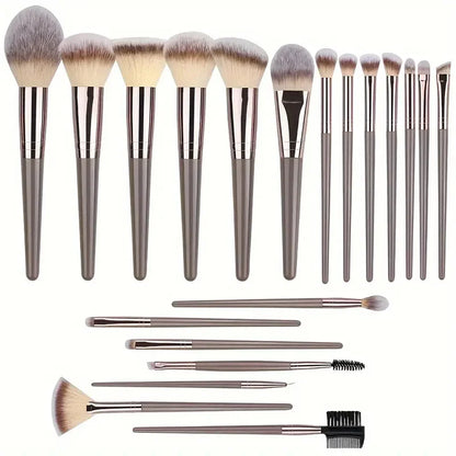 3-20Pcs Premium Makeup Brushes Set Soft Fluffy Beauty Cosmetic Foundation Makeup Brush Eyeshadow Blush Kabuki Make Up Tools - ShoreCo.Shop