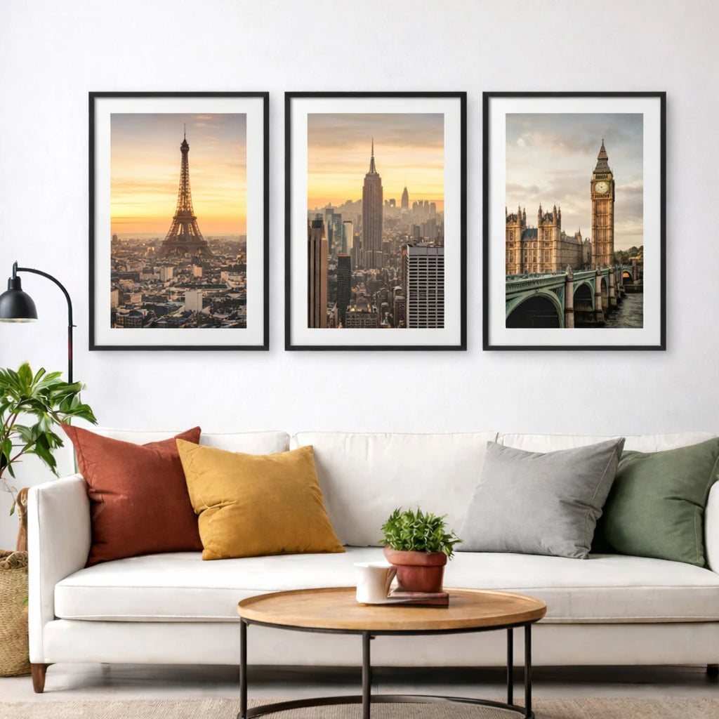 3pcs 30x40 50x70cm Picture Frames Aluminum Modern Photo Frame Black With Mat For Wall Art Mounting Canvas Print Home Decor    Home Decor Supply | Online Retail | ShoreShopper.com