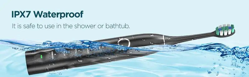 Rtauys S5 Upgraded Sonic Electric Toothbrush for Adults and Kids Ages 12+ with 8 Brush Heads, IPX7 Travel Toothbrush with Case, - ShoreCo.Shop