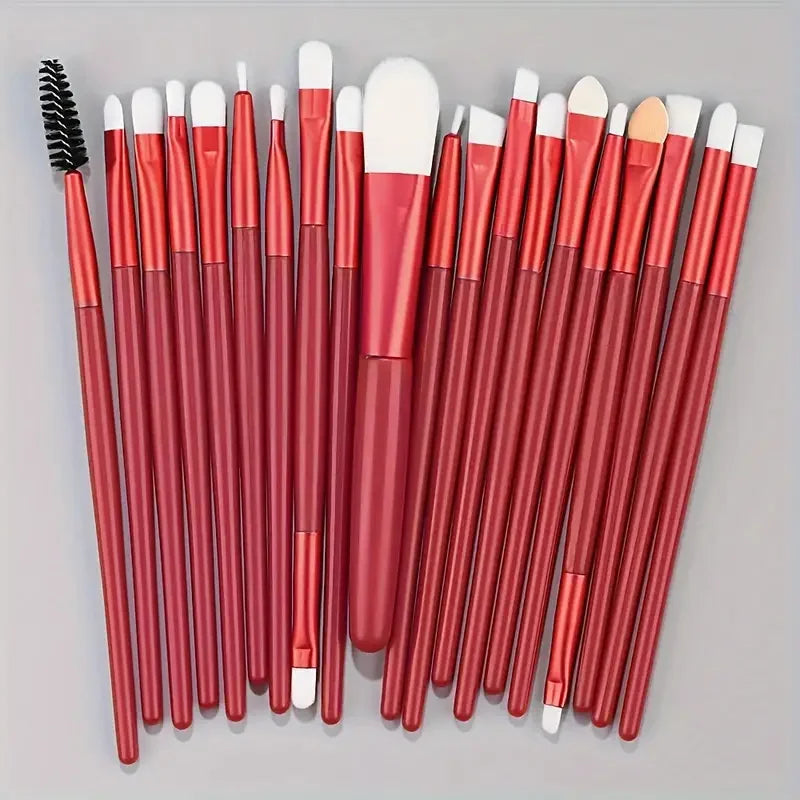 20Pcs Makeup Brush Set Eyeliner Brush Blending Brush Makeup Brushes for Cheeks Eye Cosmetic Foundation Brush Make Up Brushes Set - ShoreCo.Shop
