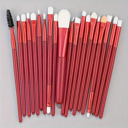 20Pcs Makeup Brush Set Eyeliner Brush Blending Brush Makeup Brushes for Cheeks Eye Cosmetic Foundation Brush Make Up Brushes Set - ShoreCo.Shop