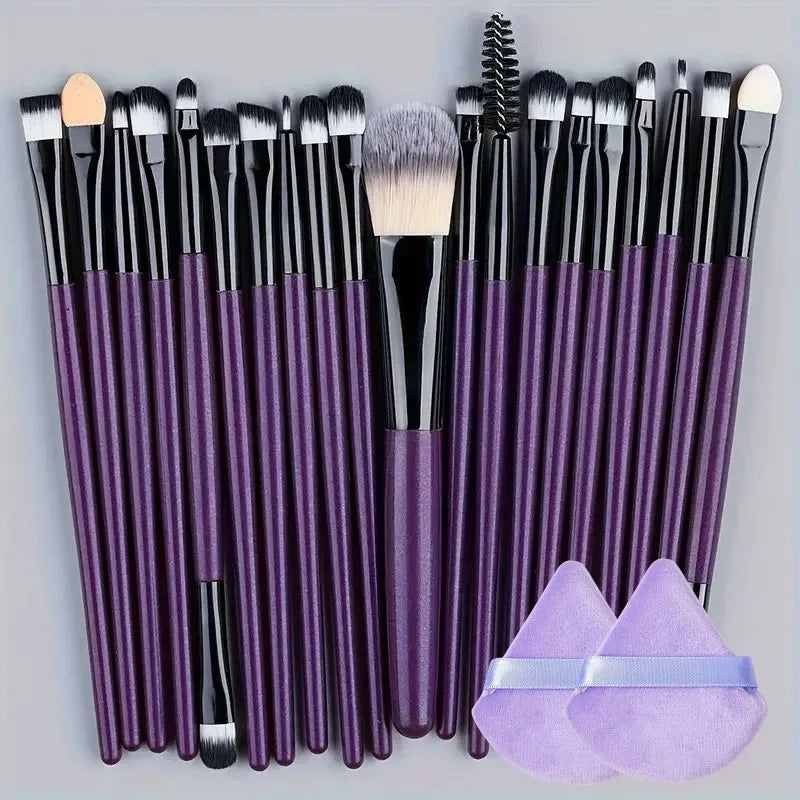20Pcs Makeup Brush Set Eyeliner Brush Blending Brush Makeup Brushes for Cheeks Eye Cosmetic Foundation Brush Make Up Brushes Set - ShoreCo.Shop