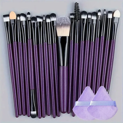 20Pcs Makeup Brush Set Eyeliner Brush Blending Brush Makeup Brushes for Cheeks Eye Cosmetic Foundation Brush Make Up Brushes Set - ShoreCo.Shop