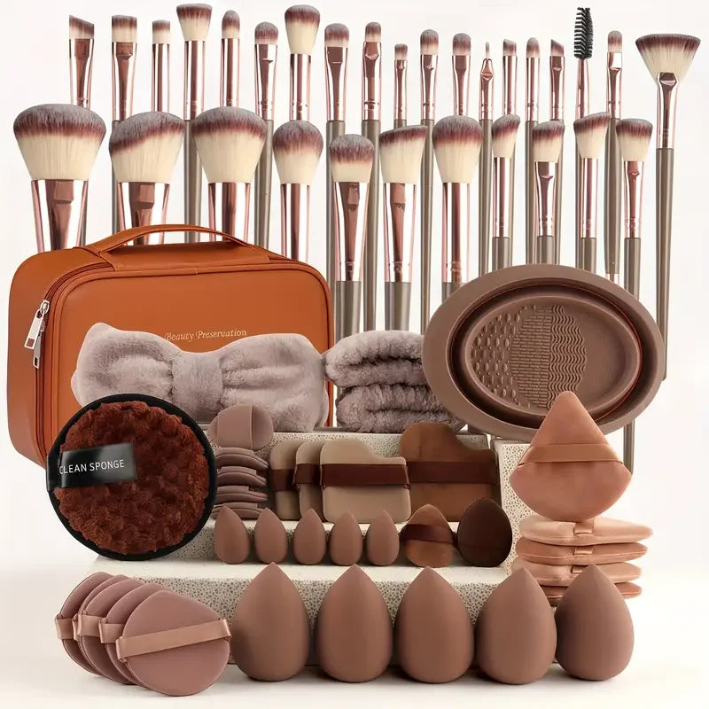 3-20Pcs Premium Makeup Brushes Set Soft Fluffy Beauty Cosmetic Foundation Makeup Brush Eyeshadow Blush Kabuki Make Up Tools - ShoreCo.Shop