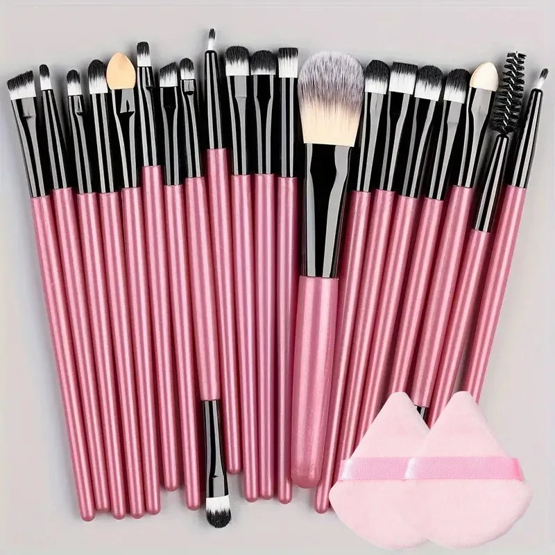20Pcs Makeup Brush Set Eyeliner Brush Blending Brush Makeup Brushes for Cheeks Eye Cosmetic Foundation Brush Make Up Brushes Set - ShoreCo.Shop