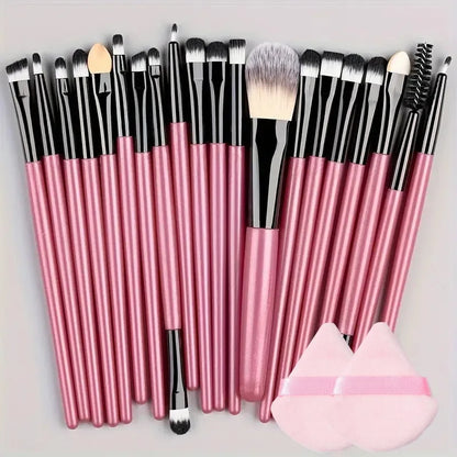 20Pcs Makeup Brush Set Eyeliner Brush Blending Brush Makeup Brushes for Cheeks Eye Cosmetic Foundation Brush Make Up Brushes Set - ShoreCo.Shop