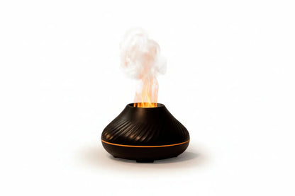 RGB Flame Aroma Diffuser & Volcanic Humidifier - 130ml Essential Oil Mist Maker - ShoreCo.Shop