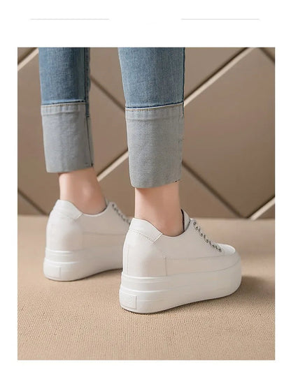 LunaStratus Breathable Platform Sneakers - 8cm Height-Increasing Casual Walking Shoes for Women    Your Coastal Marketplace | Shoreshopper.com