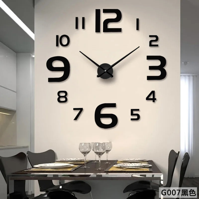 2D/3D Large Roman Numeral Acrylic Mirror Wall Clock Sticker Fashion DIY Quartz Clocks Watch Home Decoration Living Room Stickers    Home Decor Supply | Online Retail | ShoreShopper.com
