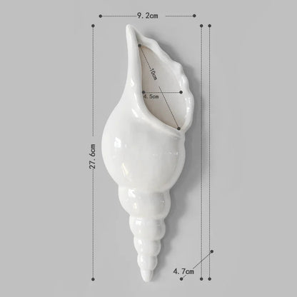 Conch Starfish Beach Decor Nautical Home Bedroom Living Room Hanging Vase Creative Background Wall Decoration Seashells    Your Coastal Marketplace | Shoreshopper.com